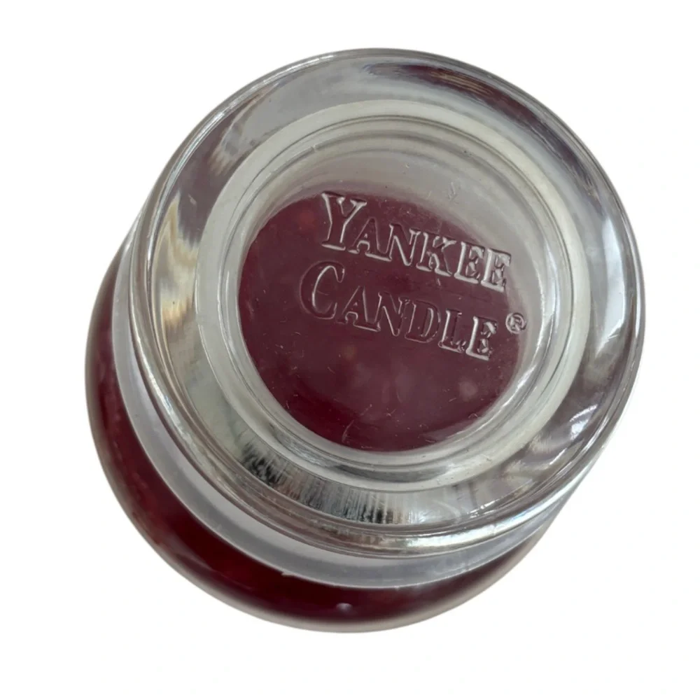 Yankee Candle Jar Hollyberry Rare Vintage Black Band Holiday Candle Red 14.5 Oz